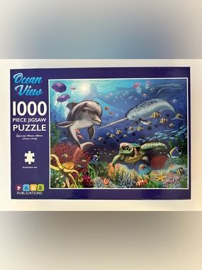 Ocean View 1000-Piece Jigsaw Puzzle - Blue